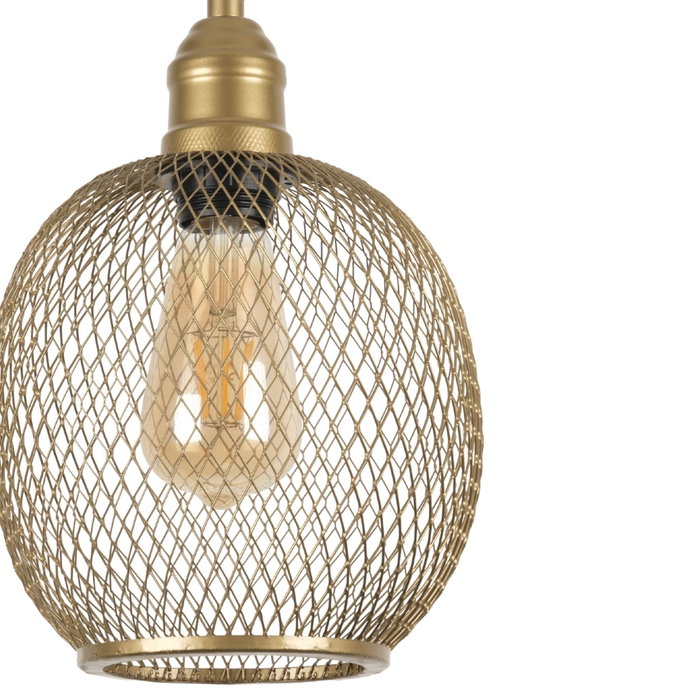 Opviq Lámpara de Araña de Metal Dorado con Altura Ajustable Opviq Lámpara de Araña de Metal Dorado con Altura Ajustable
